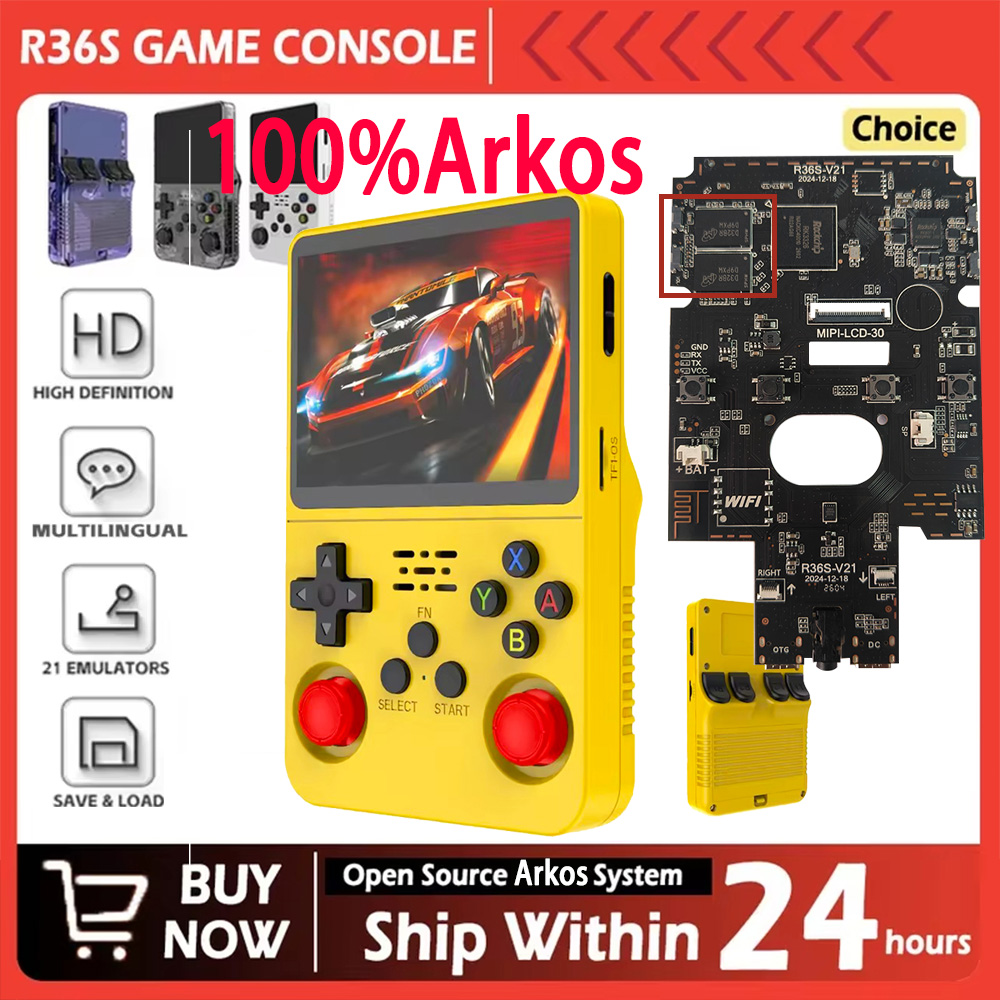 Retro Gaming Kiosk - R36S, 100% 정품 아르코스 시스템 레트로