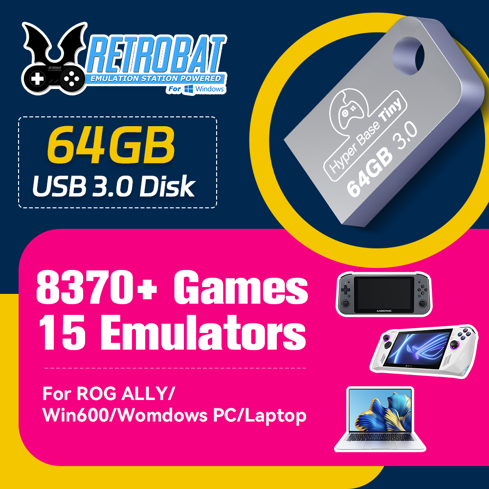 Retro Gaming N64 - JMachen 64GB 휴대용 USB 3.0 게임용