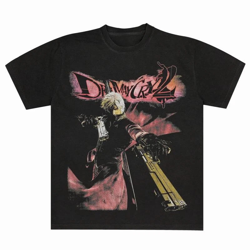 Retro Gaming T Shirt - Devil May Cry 2 단테 티셔츠