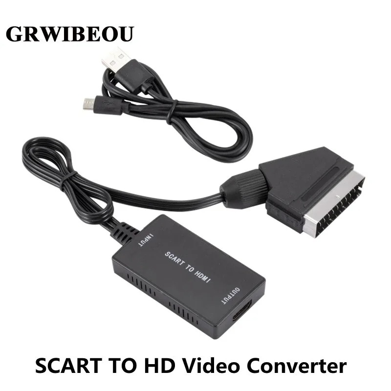 Scart To Hdmi - SCART-HDMI 호환 변환기(케이블 포함) 1080P Scart
