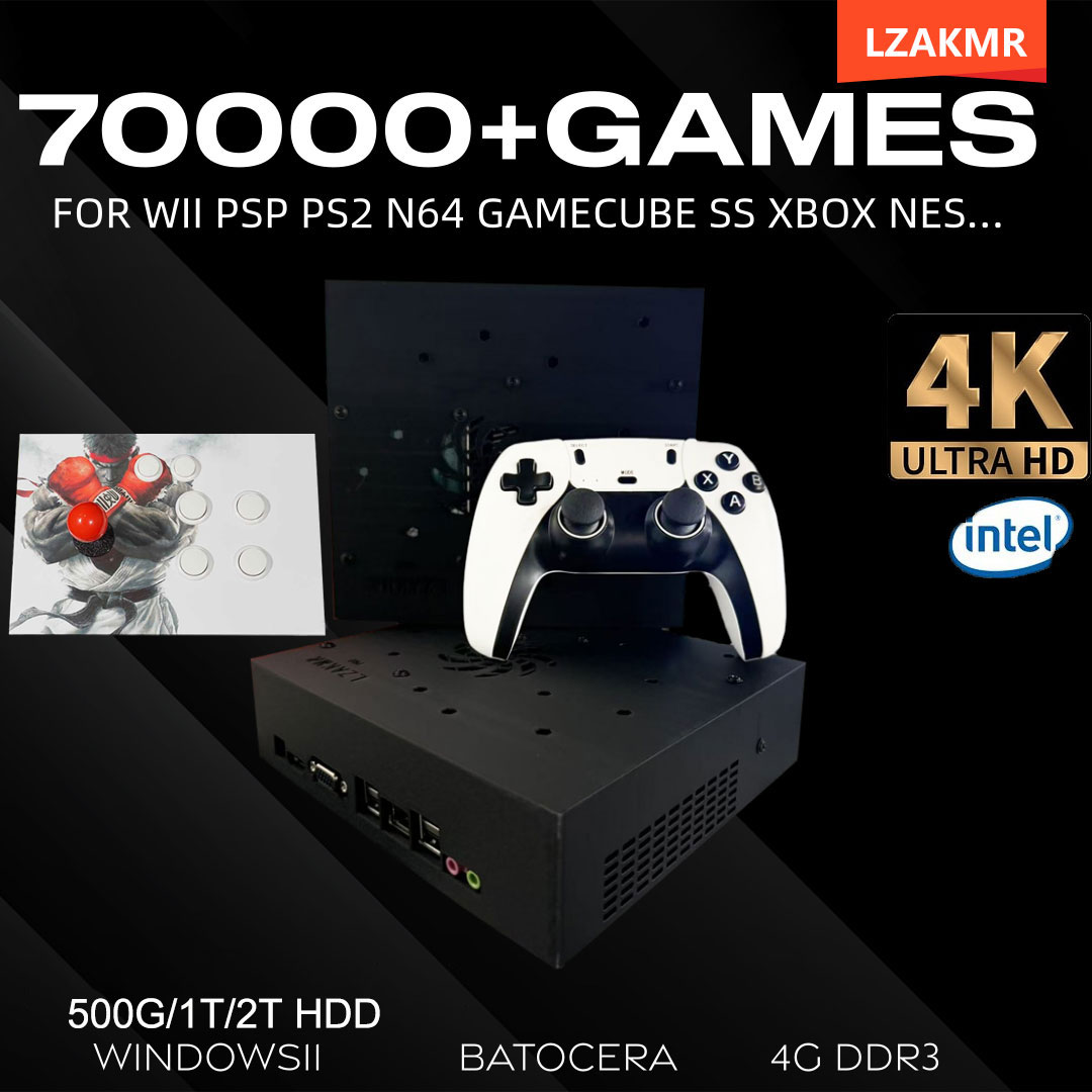 Retro Gaming N64 - 레트로 게임 콘솔 70000+ 게임 2TB