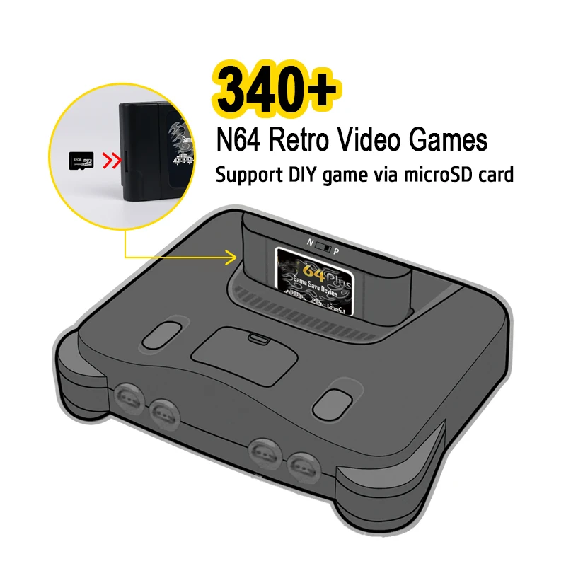 N64 비디오 게임 콘솔 용 64 비트 레트로 340  - Retro Gaming N64 리뷰 및 가격