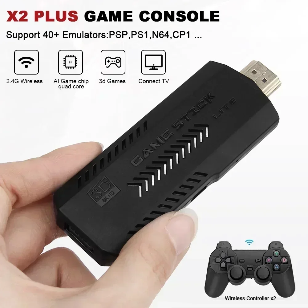 새로운 X2Plus GD10 Pro 4K 게임 스틱,  - Retro Gaming N64 리뷰 및 가격