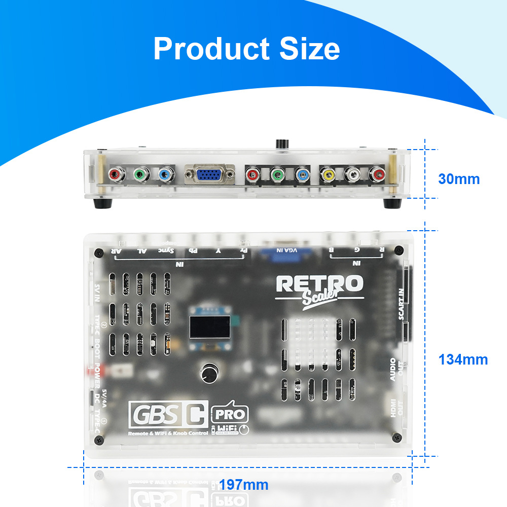새로운 레트로 게임 GBSC Pro GBS 컨트롤 스카 - Scart To Hdmi 리뷰 및 가격