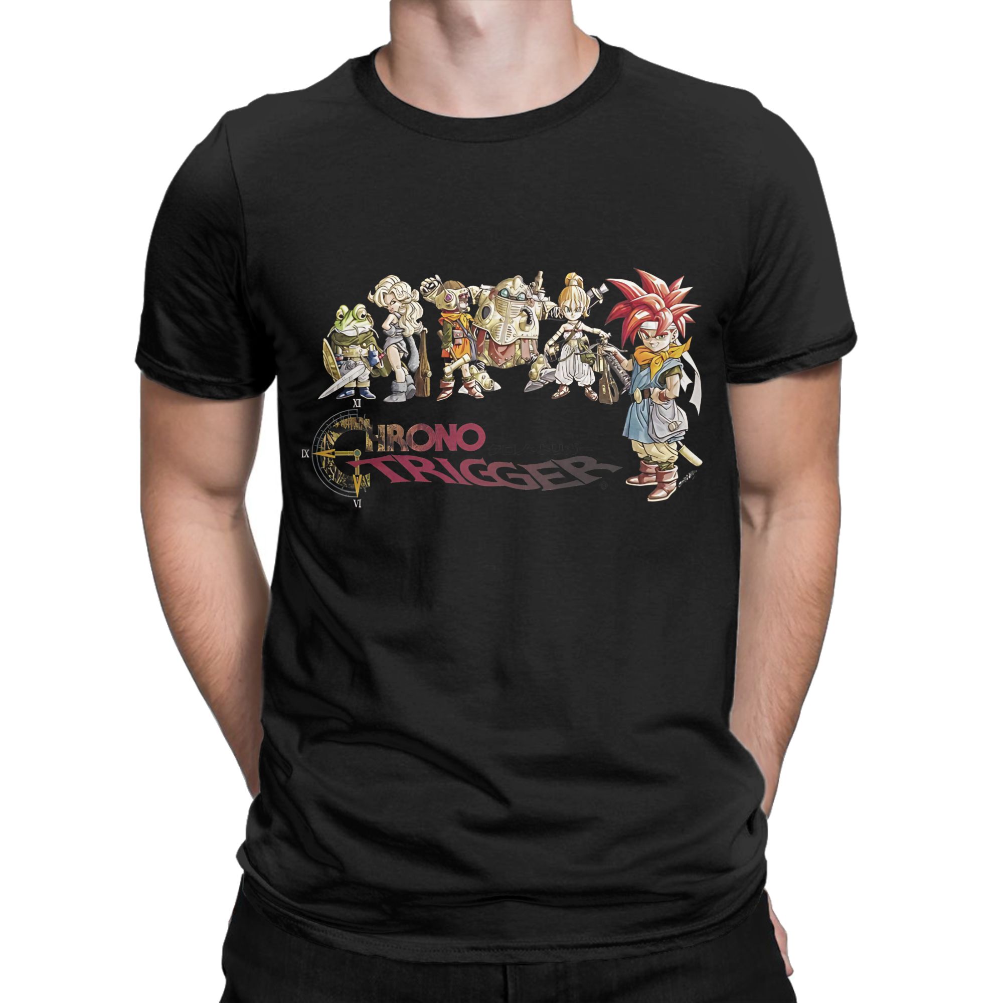 크로노 트리거 로고 재미있는 그래픽 100% 면 티셔츠 - Retro Gaming T Shirt 리뷰 및 가격