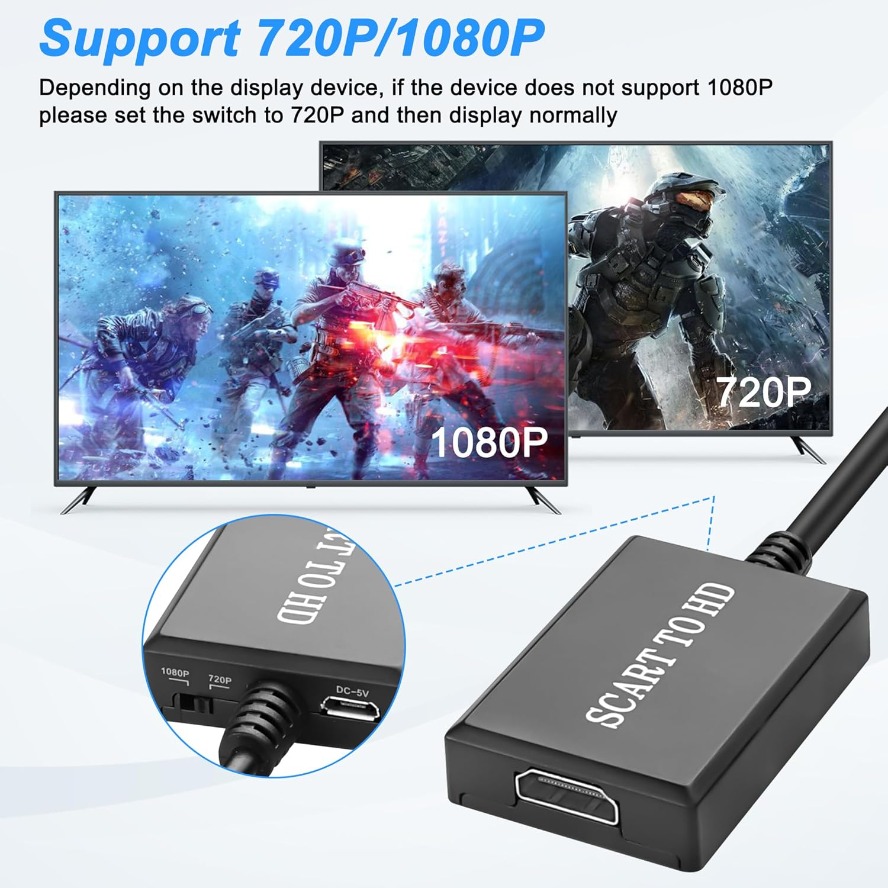 SCART-HDMI 호환 비디오 오디오 고급 변환기 어 - Scart To Hdmi 리뷰 및 가격